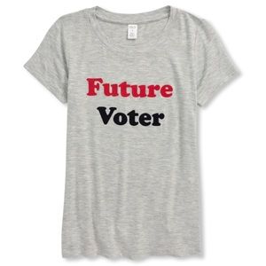 Vote graphic tee shirt, 1901 by Nordstrom kid’s L & XL, Future Voter